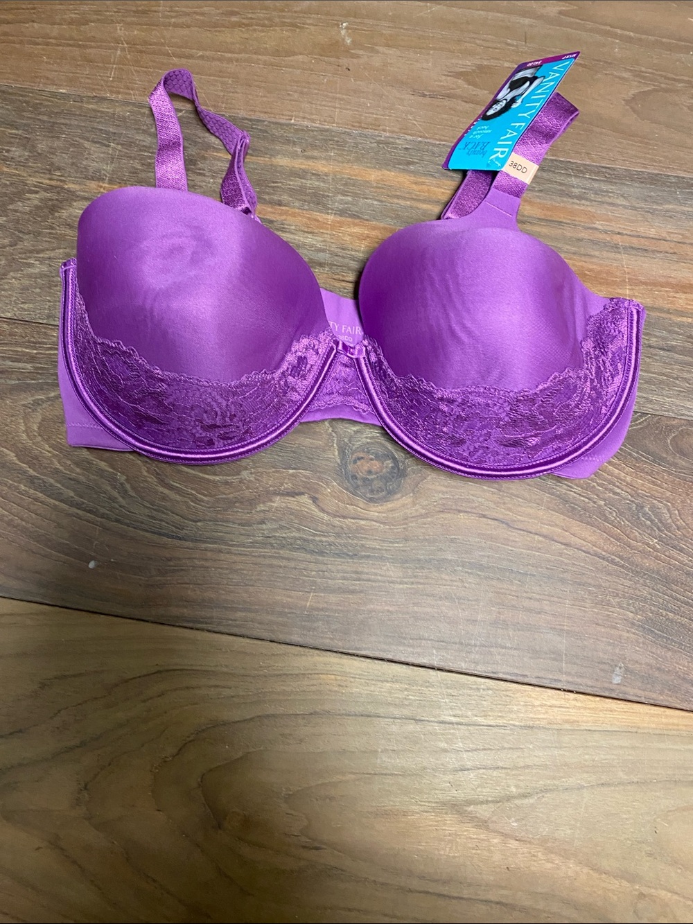 Vanity Fair Vibrant Violet Lace T-Shirt Bra